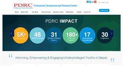 Desktop Screenshot of pdrc.org.np