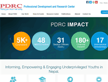 Tablet Screenshot of pdrc.org.np